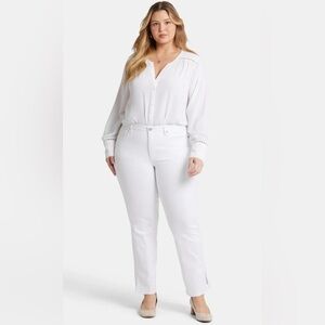 NEW…NYDJ Barbara Side Slit Bootcut Jeans